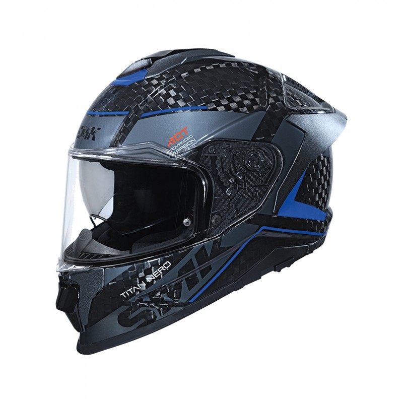 SMK Casco integral moto TITAN CARBON NERO (GL256) D151GL25606VAR