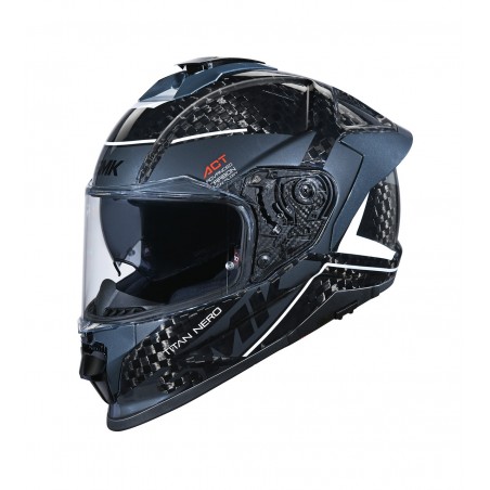 cască integrală din carbon decorată gl261 titan carbon nero