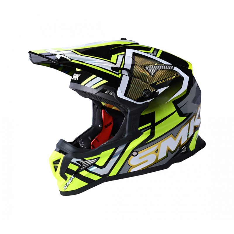 SMK Casco enduro motocross brillo GL264 ALLTERRA X-ACES