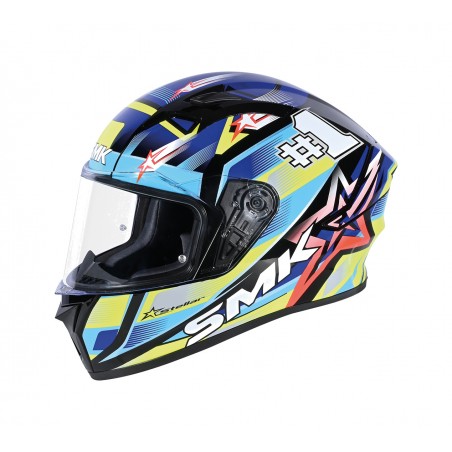 SMK Matte decorated full face helmet MA254 STELLAR UNO