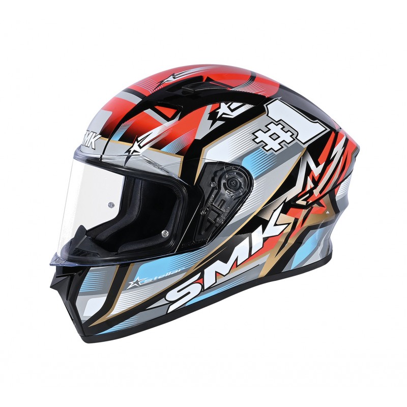 SMK Matte decorated full face helmet MA263 STELLAR UNO
