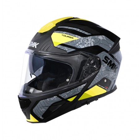SMK Casco modular para moto decorado mate GULLWING NAVIGATOR MA264