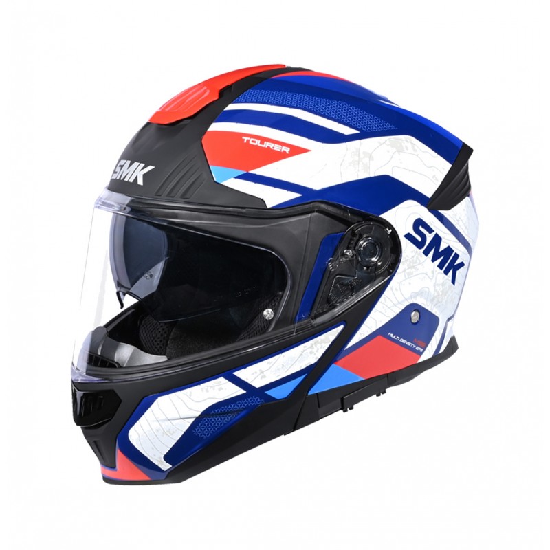 SMK Casco modular para moto decorado mate GULLWING NAVIGATOR MA513