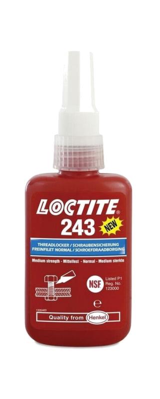 LOCTITE Bote fijador de roscas media resistencia 243 10 ML 1109396