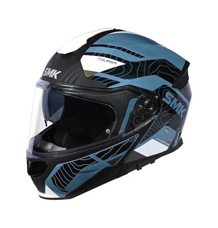 SMK Casco modular para moto decorado brillo GULLWING NAVIGATOR GL551 D85GL55104VAR