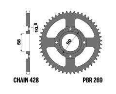 PBR Corona de acero estándar 269 - 428 C45 1075254010