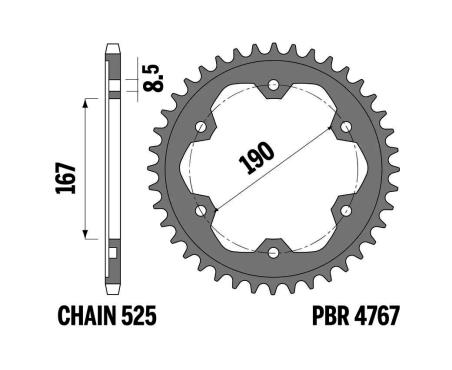 PBR Standard steel crown 4767 - 525 1126476001