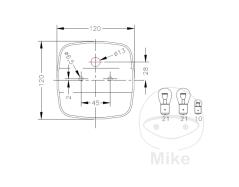 HELLA Three-camera trailer light, left or right side 1022003