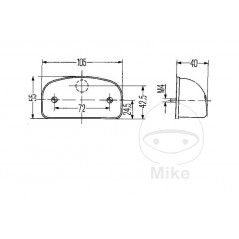 GEKA Trailer license plate light 1041466