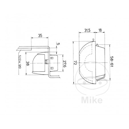 JOKON Luz para matrícula de remolque 1029834