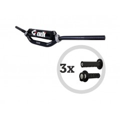 ODI Handlebar kit with grips included CFT PUM MX + 3 V2 LOCK-ON HALF-WAFFLED 3065433