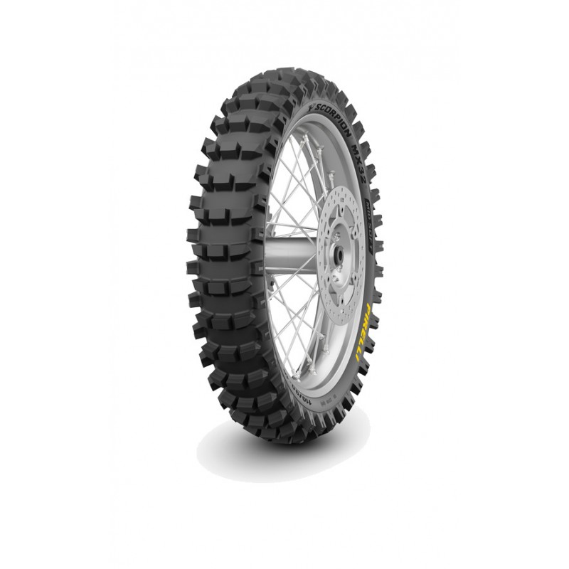 PIRELLI Rear tire for motocross on medium soft terrain SCORPION MX32 MID 120/80-19 NHS 63M TT 9007655
