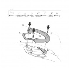 SHAD Anchor for deposit bag CLICK SYSTEM FAST B011CS