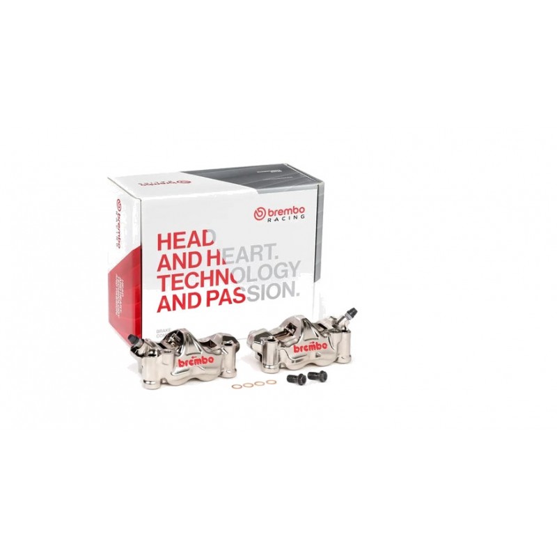 BREMBO Calipers with pads included, CNC machined, nickel plated, UPGRADE GP4RX 100 MM 1147258