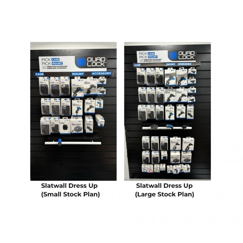 QUAD LOCK Wall Panel Display Stand (Hooks Not Included) SPANISH 1138570