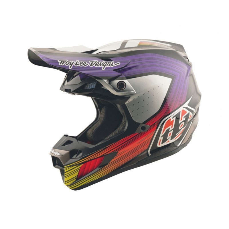 TROY LEE DESIGNS Enduro offroad motocross helmet SE5 CARBON STRIPES 8009879001VAR