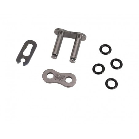 EK CHAIN Enganche de cadena tipo clip semi abierto 428SROZ O RING 428 1149234