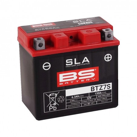 BS BATTERY Batería activada de fábrica SLA BTZ7S (FA) 1148726