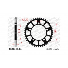 AFAM Corona plato de acero estándar 164600-525 1074570003