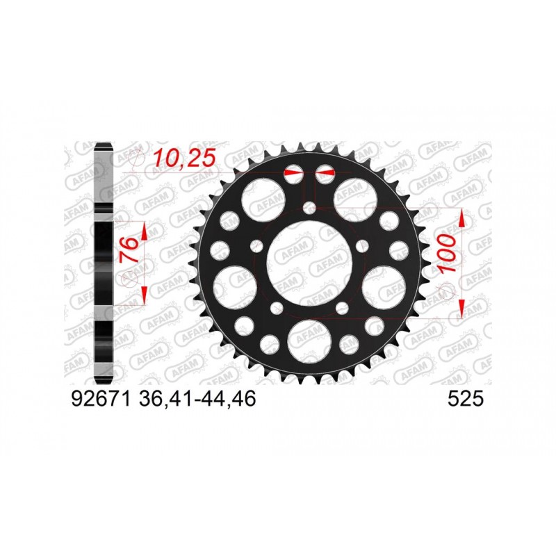 AFAM Standard Steel Crown Plate 92671-525 1074794005