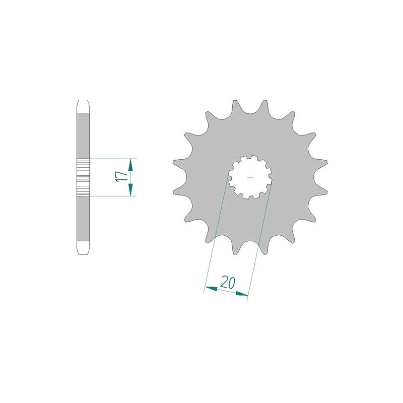 AFAM Standard Steel Pinion 94118-428 1077159004