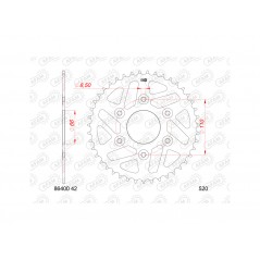 AFAM Standard Steel Crown Plate 86400-520 1149062001