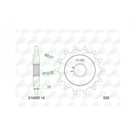 AFAM Standard Steel Pinion 214200-520 1149254001