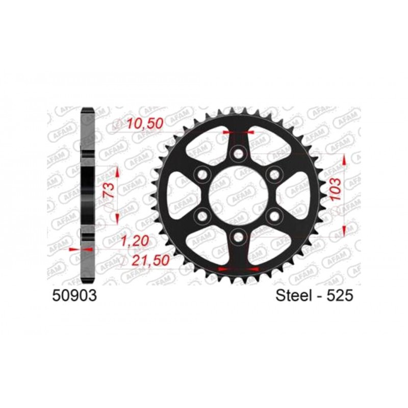 AFAM Standard Steel Crown Plate 50903-525 1149533001