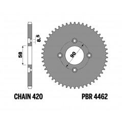 PBR Standard C45 Steel Crown Plate 4462-420 1108814002