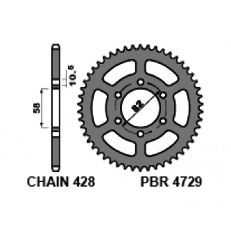 PBR Corona plato de acero estandar 4729-428 1126482003