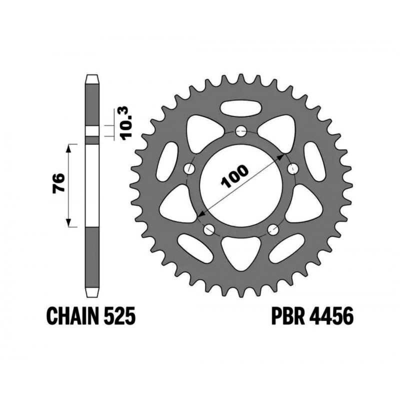 PBR Standard C45 Steel Crown Plate 4456-525 1149059002