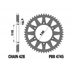PBR Standard C45 Steel Crown Plate 4745 - 428 1149262001
