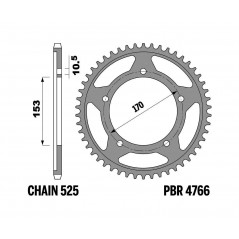 PBR Standard Plate Crown 4766-525 1149602001