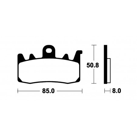 TECNIUM Pastillas de freno sinterizadas MSS400 1149625
