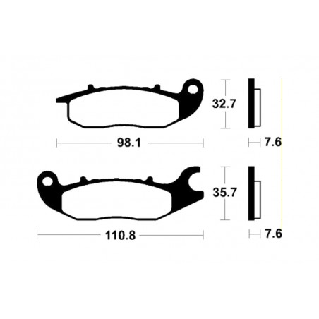 TECNIUM Pastillas de freno sinterizadas MF297 1149630