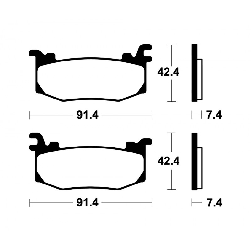 TECNIUM Pastillas de freno sinterizadas MF512 1149631
