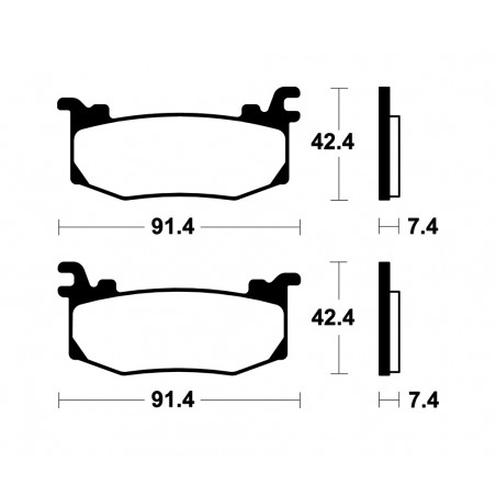 TECNIUM Sintered Brake Pads MF512 1149631