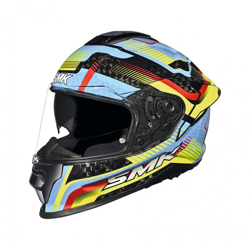 SMK Glossy decorated full face helmet TITAN CARBON RAZOR (GL254) D001500200GL25401VAR