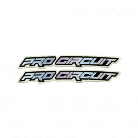PRO CIRCUIT Front Fender Stickers HOLOGRAM 1138616