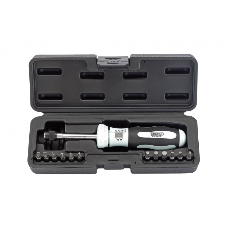 DRAPER Juego de destornilladores dinamométricos EXPERT 1 5NM 1149391