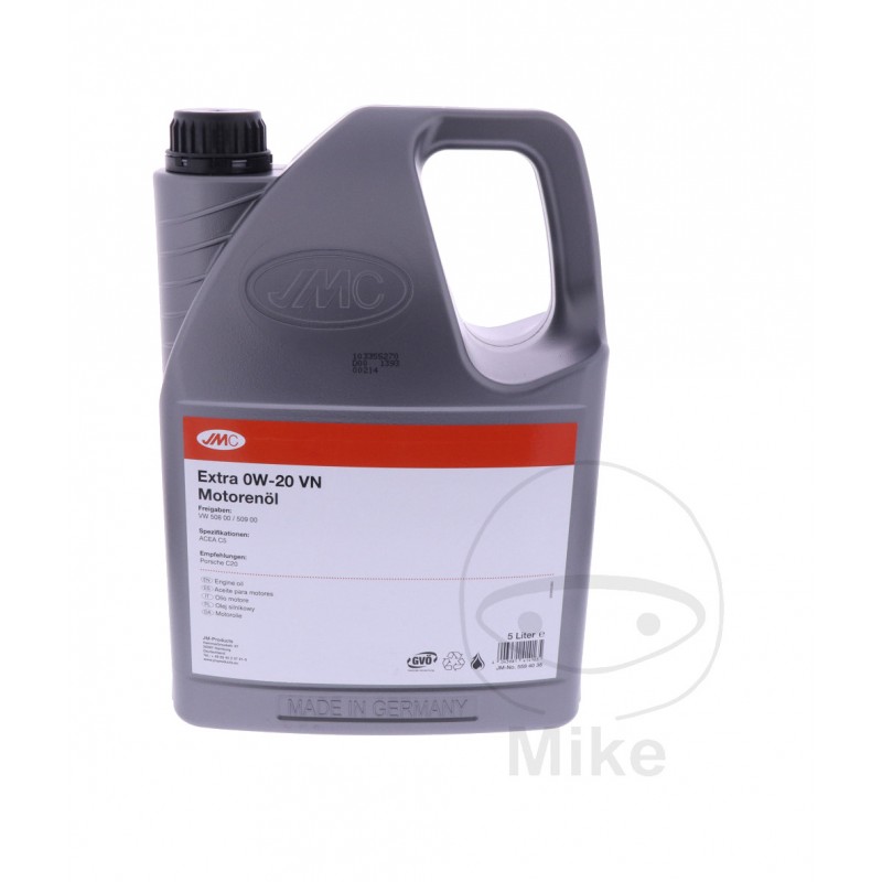 JMC Engine oil 0W20 VN 5 L EXTRA HIGH: 5580011 DE 0W-20 5584036