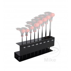 JMP Juego de llaves tipo t para tornillos cabeza 8P T9-T40 INCL SOPORTE TORX 6320260