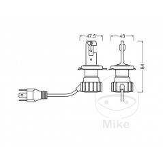 OSRAM LED bicycle bulb NIGHT BREAKER LED/H4 SMART MOTO H4 1590379