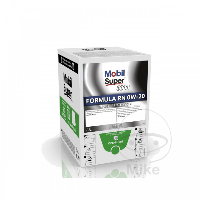 MOBIL Oil r bag in box 0W20 20L SUP3000FORM RN SUPER™ 3000 FORMULA 0W-20 5583506
