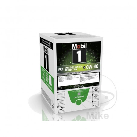 MOBIL Aceite r con grifo integrado bolsa en caja 0W40 ESP X4 20 L 1™ 0W-40 5584778