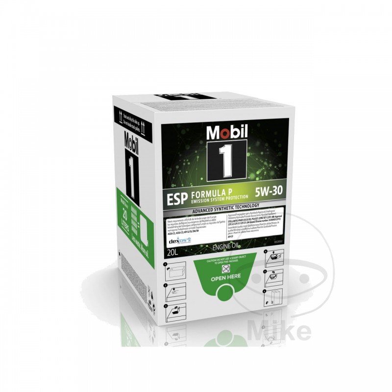 MOBIL Aceite r bolsa en caja 5W30 FORMA P 20L ESP 1™ FÓRMULA 5W-30 5584781