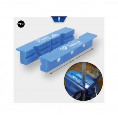 KS TOOLS Bench vise jaws with guides BOX 150 NUTEN 6420005