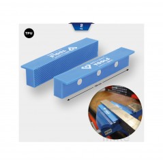 KS TOOLS Mordazas para tornillo de banco con superficie estriada BOX 150 STRUKTUR 6420006