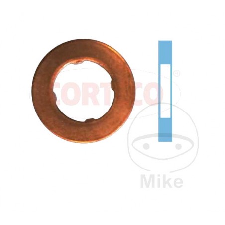 CORTECO Sealing ring for injector holder nozzle sealing, six pieces, 7.2/7.7X13X1.5 MM, 6 BLI, 4553933