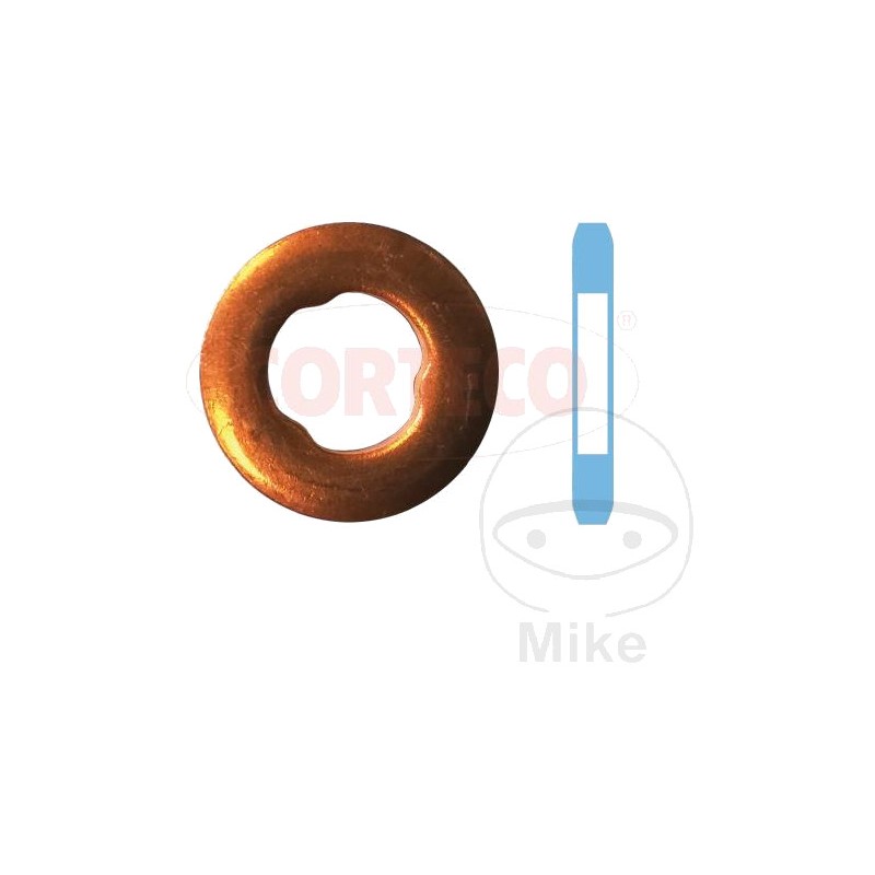 CORTECO Sealing Ring for Injector Holder Nozzle Sealing, Six Pieces, 7.3X15X1.6 MM BLI 4554120